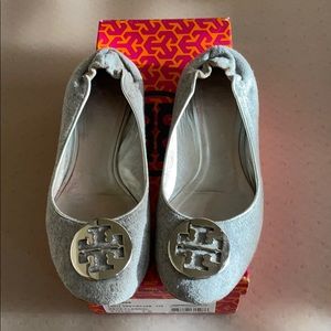 Tory Burch Reva Flat Grey Size 7.5
